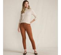 Slim Leg Cropped Chinos, Mid Rise lands end Brown 14