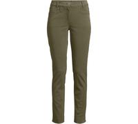 Slim Leg Cropped Chinos, Mid Rise lands end Dark Green 14-16