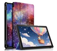 Slim Lightweight Stand Case for 10 inch Tablets, TOKILO Trifold Stand Hard Back Shell Smart Cover with Auto Wake/Sleep, Un Fit for LG10 Tablet, Galaxy