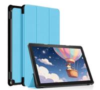 Slim Lightweight Trifold Stand Case for 10 inch Tablet 2023 Release, TOKILO Stand Hard Back Shell Smart Cover with Auto Wake/Sleep, Un Fit for LG10 Tablet, LightBlue