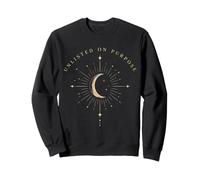 Slim Lunar Arc And Radiating Starlight Dots Sweatshirt