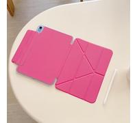 Slim Magnetic Double-Sided Clip Case for iPad Pro 13"| 4-Corner Shockproof PC Transparent, Pencil Holder, Multi-Angle Foldable Stand, Auto Wake/Sleep