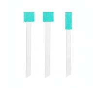 Slim Microfiber Cleaning Brush for Tight Spaces, Sink Faucets, Tile Grout & Bottle Threads, Durable PP Tool, White
