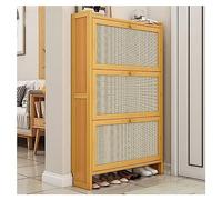 Slim Modern Shoe Cabinet - Stylish Freestanding Wooden Shoe Rack with Hidden Storage, Space-Saving for Entryway, Hallway, Bedroom & Living Room - Ideal for Small Spaces
