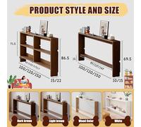 Slim Narrow Sofa Table for Entryway & Hallway Waterproof Scratch-Resistant Design 100×15×86cm Stylish White Console Table Perfect for Living Room & Storage Solutions