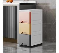 Slim Narrow Storage Cabinet for Bathroom & Kitchen Tall Multifunctional Unit with Drawers Space-Saving for Small Spaces Ideal for Home & Office Storage
