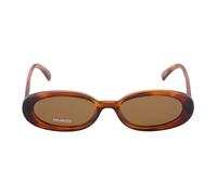 Slim Oval Outta Love Sunglasses- unisex- Le Specs- Sunglasses- Brown- 51 MM- Accessories 51 MM