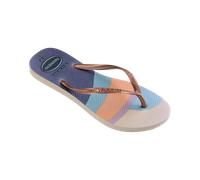 Slim Palette Glow Flip Flops in Beige