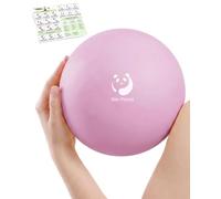 Slim Panda 8 Inch Pilates Ball with Pump, 20cm Thick Matte Exercise Ball for Core Training, Balance, Stability, Yoga, Anti-Leakage Valve