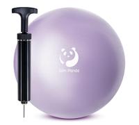 Slim Panda 9 Inch Pilates Ball With Pump,23-25CM Exercise Ball for Pilates, Balance, Stability, Workout, Core Training (Anti-Leakage Nozzle)