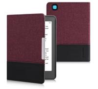 Slim PU Leather Canvas Folio Case for Kobo Aura Edition 2