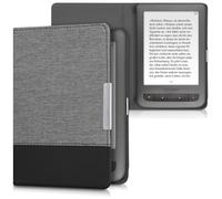 Slim PU Leather Canvas Folio Case for Pocketbook Touch Lux 3 Basic Lux Basic