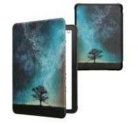 kwmobile Case Compatible with Amazon Kindle Paperwhite (2024)/Colorsoft Case - eReader Cover - Cosmic Nature Blue/Grey/Black