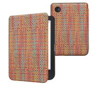 kwmobile Cover for Kobo Clara BW/Colour Case - eReader Cover with auto sleep funktion - Colorful with Yellow/Red/Green