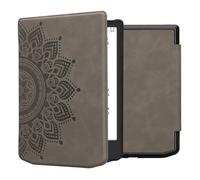 kwmobile Cover Compatible with Pocketbook Verse/Verse Pro/Verse Color/Vivlio Light/Light HD Cover - eReader Case - Rising Sun Grey