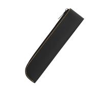 Slim PU Leather Pencil Case - 20x4x1cm Thin Pen Organizer Case with Zipper for Offices & School, Waterproof, Minimalist Style in Solid Colours for College Students Boys Girls