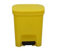 Slim Recular Trash Can with Soft Close Lid | 1 n Small Garba Bin for Bathroom, Office, or Clinical Waste | Step-On Design for Ha-Free Use