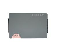 Slim RFID Blocking Aluminum Wallet for Men - Silver Metal Front Pocket Card Holder with Money Clip - Minimalist Secure Credit Card Wallet with Cash Clip - Lightweight & Durable