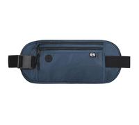 Slim RFID Blocking Money Belt for Travel - Anti-Theft Hidden Passport Holder Waist Wallet with Secure Pouch for Cash, Credit Cards & Phone Safe (B-Navy Blue)