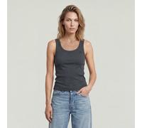 Slim Rib Tank T-Shirt - Grey - Women L