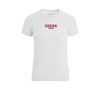 Slim ribbed embroidered T-shirt for women Guess Blanc M