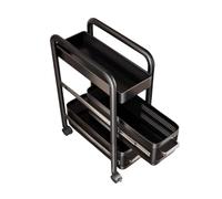 Slim Rolling Cart with Drawers & Sliding Rail for Narrow Spaces Bathroom Orga with Handle & Shelves SpaceSaving Storage Solution for Home & Office