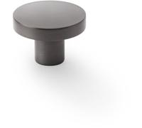 Slim Round Door Knob - Dark Bronze 38mm Modern Cupboard Cabinet Pull Handle