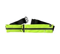 Slim Running Belt Waist Pack for Men Women, Water Resistant Fanny Pack with Headphone Port & Reflective Strip, Adjustable Pouch Phone Holder for Workout, Hiking, Travel, Fits All Phones (Neon Green)