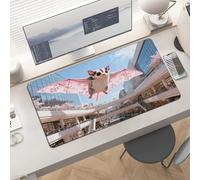 Slim Sakura Sugar Glider Mall Desk Mat for Keyboard and Mouse 24x12 Inch Gaming Mouse Pad Protector Non-Slip Rubber Base Portable Deskpad for Office/Gaming/Remote Work Desktop Accessories Decor