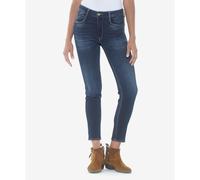 Slim Shac Jeans with High Waist dark stonewashed