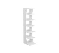 Slim Shoe Rack, White