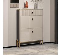 Slim Shoe Storage Cabinet - Hidden Entryway nizer Free-Standing Narrow Shoe Rack with Adjustable Shelves Space-Saving Design (Dimensions: 29x7x51in)