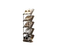Slim Shoe Storage Cabinet, Multi-Layer Sturdy Rack for Organized Entryway, Hallway, Bedroom, and Closet Space Saving Solution