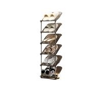 Slim Shoe Storage Cabinet, Multi-Layer Sturdy Rack for Organized Entryway, Hallway, Bedroom, and Closet Space Saving Solution
