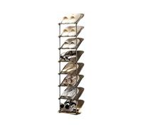 Slim Shoe Storage Cabinet, Multi-Layer Sturdy Rack for Organized Entryway, Hallway, Bedroom, and Closet Space Saving Solution