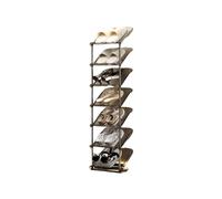 Slim Shoe Storage Cabinet, Multi-Layer Sturdy Rack for Organized Entryway, Hallway, Bedroom, and Closet Space Saving Solution