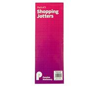 Slim Shopping or to Do List Notepads, Jotters - Pack of 5 - Size 210mm x 74mm