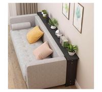 Slim Sofa Table for Smals Narrow Console Table for Entryway or Hallway Easy Install Behind Couch Black (31.5"x3.9"x25.6")