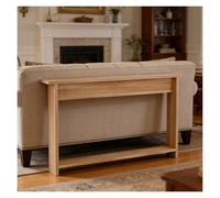 Slim Sofa Table with Storage Narrow Behind Couch Table Customizable Back Shelf for Living Room/E H 75cm (29.5in) L 145cm (57.1in) Perfect for Hallway/Foyer