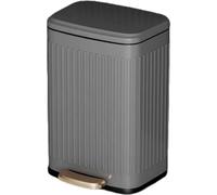 Slim Soft-Close Pedal Kitchen Bin with Inner Bucket Perfect for Narrow Spaces Space-Saving Trash Can for Home Office or Apartment Use