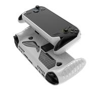 Slim Soft TPU Case for ROG Xbox Ally X Handheld Game Console - Ergonomic Grip Protective Shell Cover with Kickstand, Non-Slip Anti-Scratch Console Protector Skin (White)