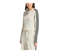 Slim Solid Spike Knit Longsleeve Tee - female - Adidas - Long Sleeve Training Tops - White - XS - Sport XS