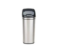 Slim Space Saving 42l Hands-Pedal-Touch Free Motion Sensor touchless Rectangular Tall Slimline Stainless Silver Steel Kitchen Food Waste Rubbish dustbins - Automatic self Opening and Closing bin lids