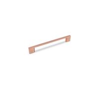 Slim Square Kitchen Cabinets D Handle, 160mm Centres, Antique Copper, Pack Of 2