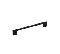 Slim Square Kitchen Cabinets D Handle, 160mm Centres, Matt Black, Pack Of 2