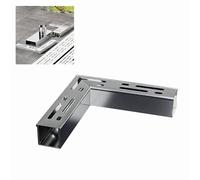 Slim Stainless Steel Linear Gutter Drain, T/L Shape Patio & Garage Drainage System, 5x7cm Strainer Grate Cover for Pool, Deck, Underground Water Management