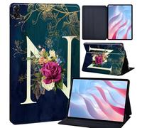 Slim Stand Case for HONOR Pad 8 12-inch Tablet,Slim Lightweight Protective Case Cover for HONOR Pad 8 12-inch PU Leather Case Tri-Fold Tablet Cover (initial letter N)