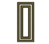 Slim Stitched Scallop Rectangles Dies for Card Making Rectangular Frame Metal Cutting Dies for Scrapbooking Paper Crafting Embossing Stencil Die Cuts Template Arts Crafts Scrpbooking Supplies