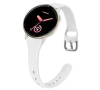 Slim Strap compatible with Garmin Vivoactive 5/Vivoactive 3/3 Music Strap, 20mm Adjustable Silicone Replacement Strap for Garmin Vivomove HR/Instinct 2S/Fenxi 7S/Forerunner 55 245 645 (White)