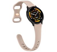 Slim Strap for Garmin Forerunner 255, 265, Venu 2/Venu 3/Vivoactive 4 45mm, 22mm Soft Slim Silicone Quick Release Band for 255/265 Music,Legacy Hero Strap Milk Tea